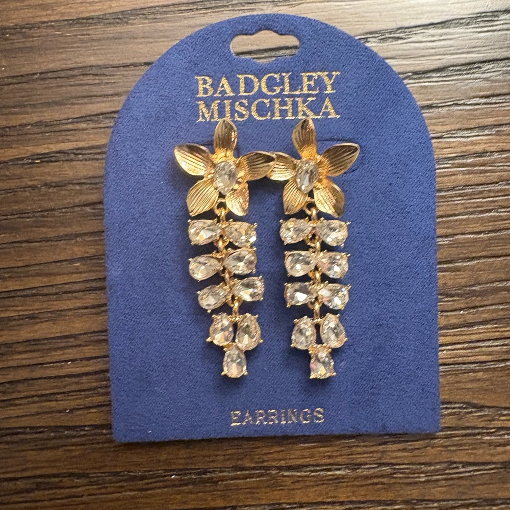 NEW Badgley Mischka earrings